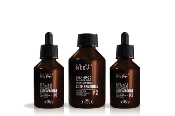 TMT Antage Med+ Kit Tri-Peptide Cute Sensibile (scrub+shampoo+lozione)