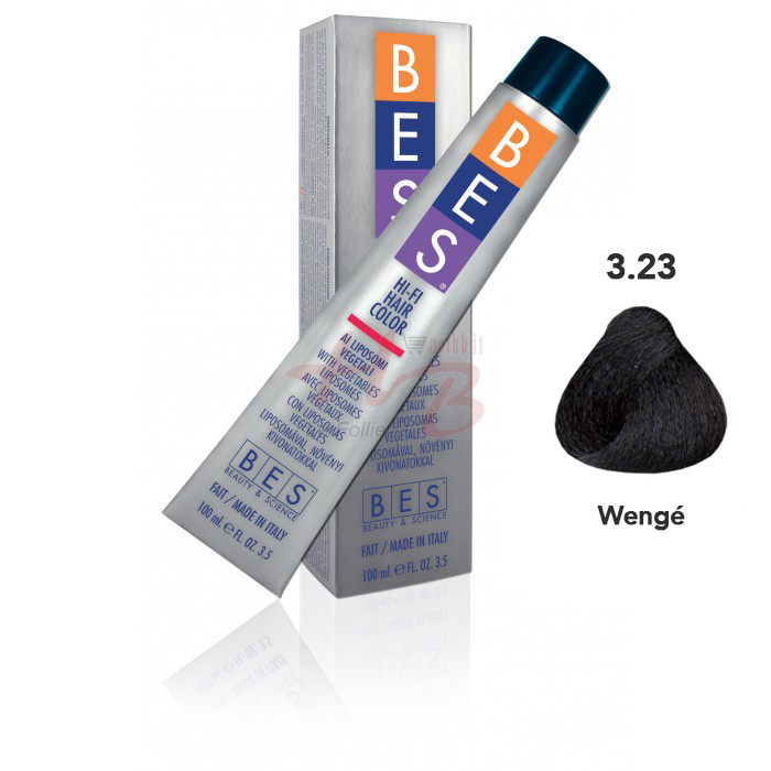 Bes Hi-Fi Hair Color Liposomi vegetali 3.23 CASTANO SCURO IRISEE DORATO - Tinta per capelli - 100ml 