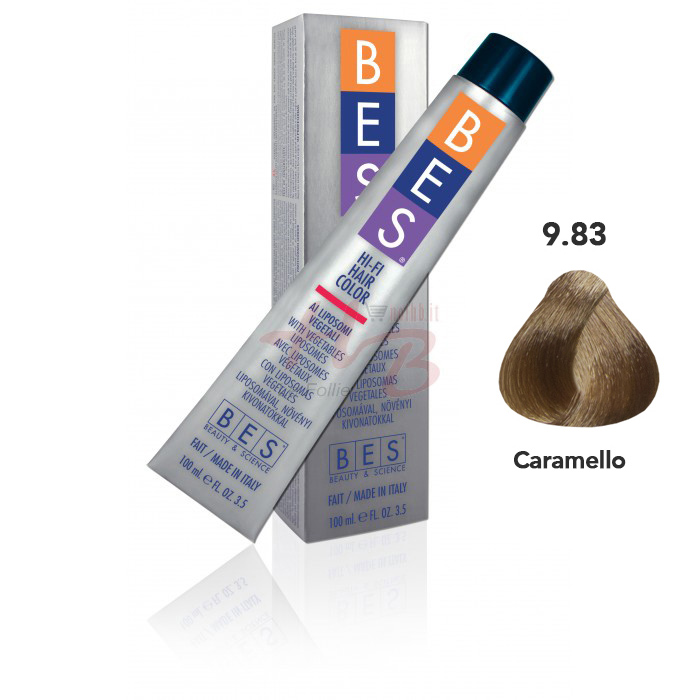 Bes Hi-Fi Hair Color Liposomi vegetali 9.83 BIONDO CHIARISSIMO BEIGE DORATO- Tinta per capelli - 100ml