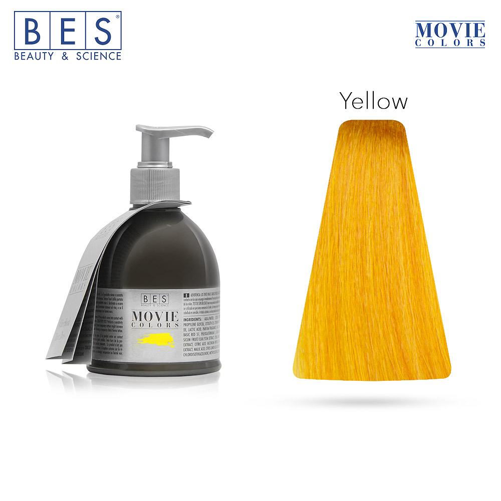 Bes Movie Colors YELLOW - Colorazione diretta capelli - 250ML