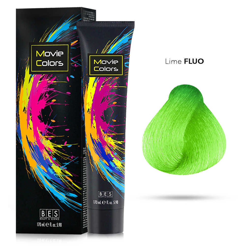 Bes Movie Colors - Colorazione Diretta Nuova Formula - LIME FLUO