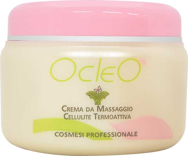 Ocleò Crema da massaggio Anticellulite Termoattiva Professionale 500 ml