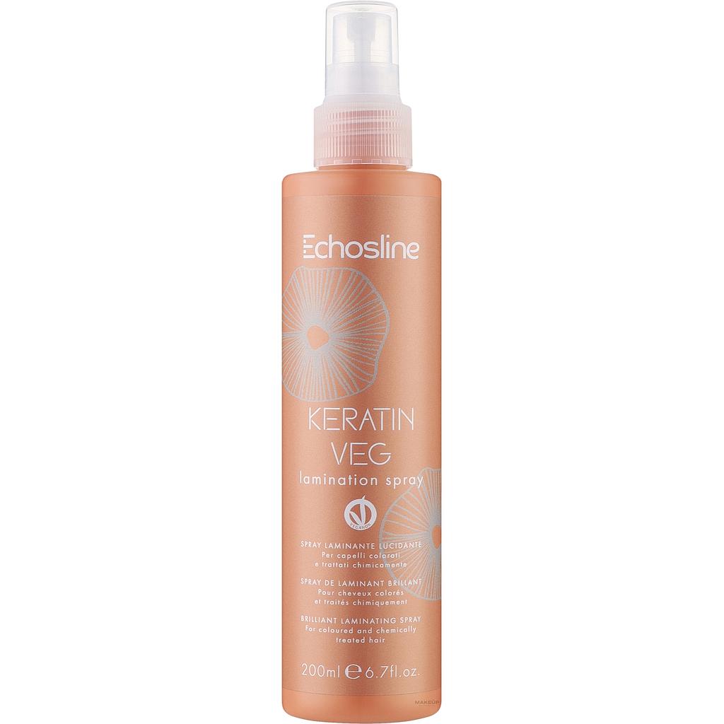 Echosline Keratin Veg Spray Laminante Lucidante 200 ml