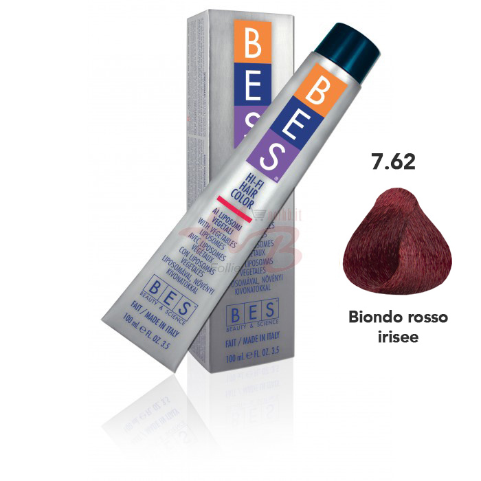 Bes Hi-Fi Hair Color Liposomi vegetali 7.62 BIONDO ROSSO IRISEE - Tinta per capelli - 100ml