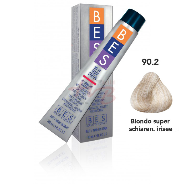 Bes Hi-Fi Hair Color Liposomi vegetali 90.2 BIONDO SUPERSCHIARENTE IRISEE - Tinta per capelli - 100ml
