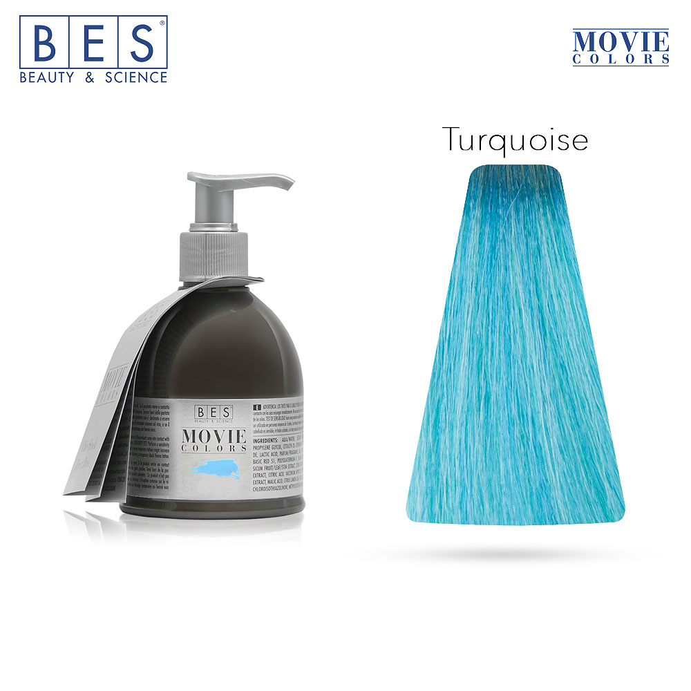 Bes Movie Colors TURQUOISE - Colorazione diretta capelli - 250ML