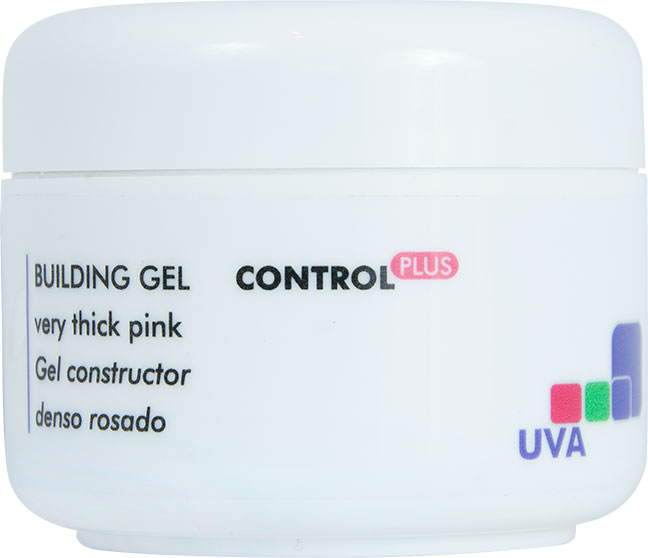 Gel costruttore denso UVA per Ricostruzione unghia Rosa Building Control Plus - LA FEMME - (50 g)